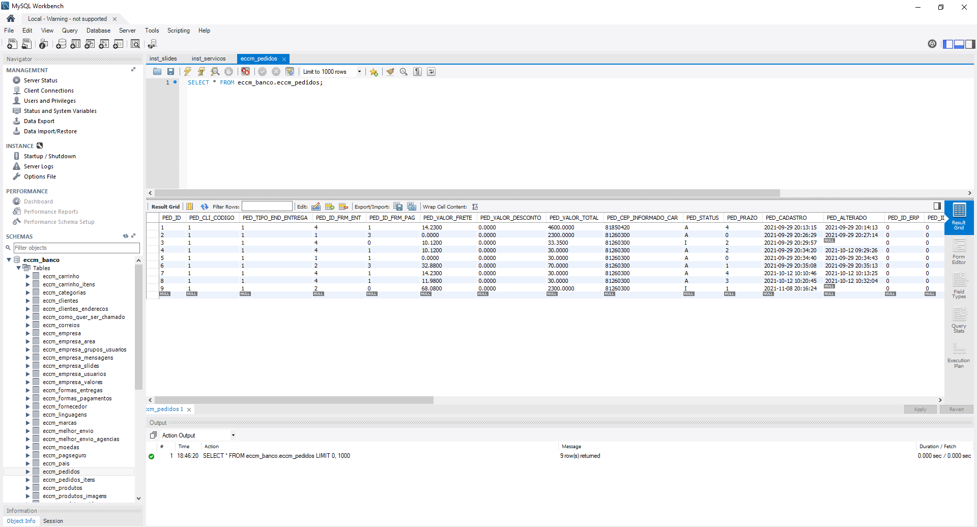 Treinamento de SQL através do Mysql/MariaDB